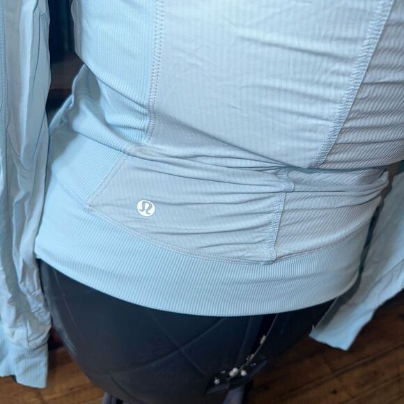 Lululemon In Flux aquamarine fitted 6 athletic jacket - Picture 3 of 5